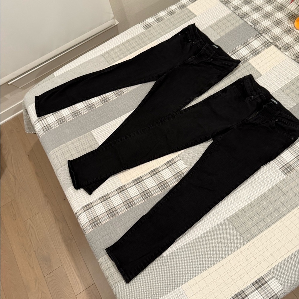 Express Men Black Denim Pants Jeans 30x32” Slim